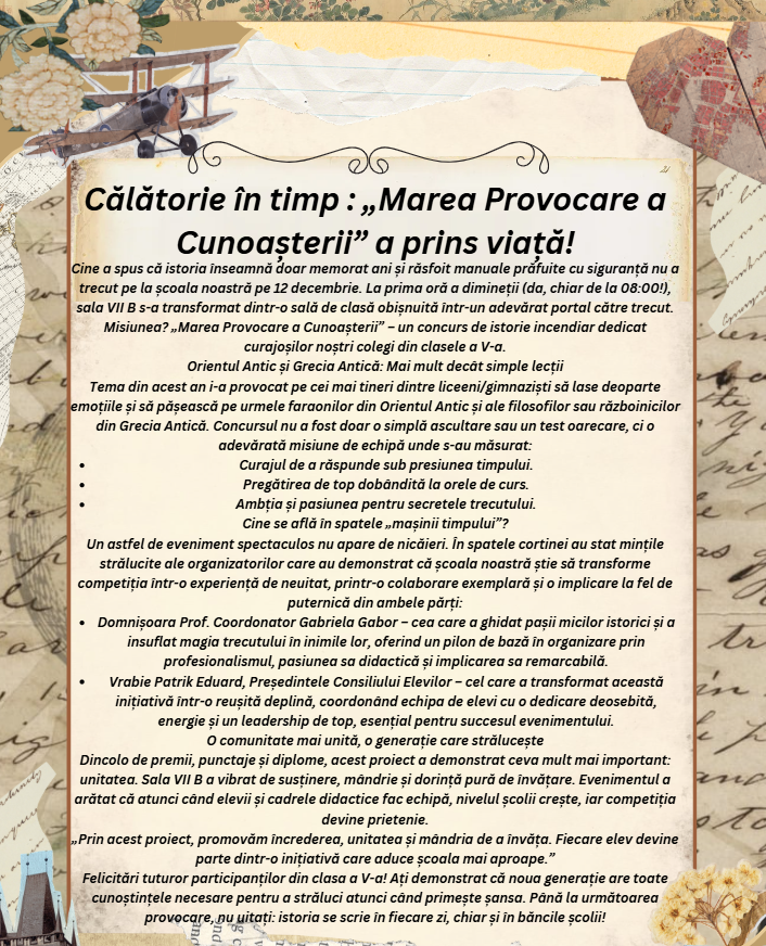 Concurs Istorie 1